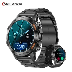 MELANDA Steel 1.39" Bluetooth Call Smart Watch